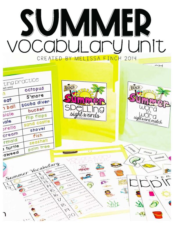 Summer Vocabulary Unit- For Special Education