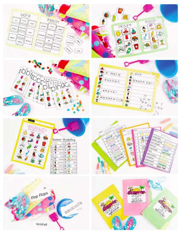 Summer Vocabulary Unit- For Special Education - Image 3