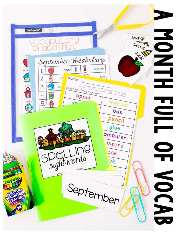 September Vocabulary Unit- For Special Education - Image 2