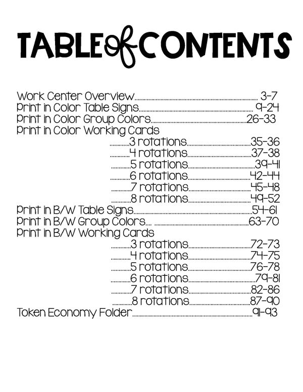 Work Center Rotation System- For Special Education Classroom - Image 2