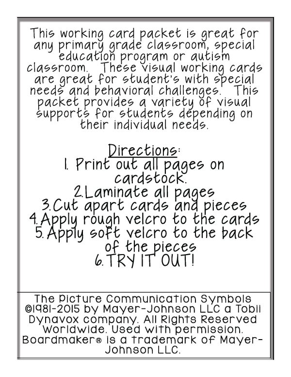 Working Cards- Positive Reinforcement Pack - Image 5