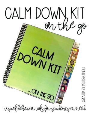 Calm Down Kit On The Go- Social Emotional Learning Strategies and Visual Support