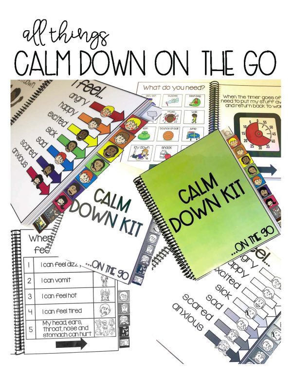 Calm Down Kit On The Go- Social Emotional Learning Strategies and Visual Support - Image 2