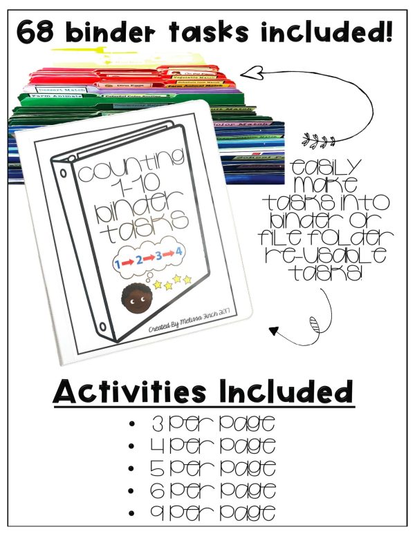 Counting to 10- Binder Basics Work System - Image 2