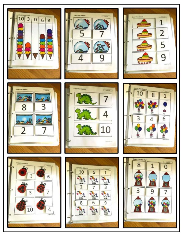 Counting to 10- Binder Basics Work System - Image 3