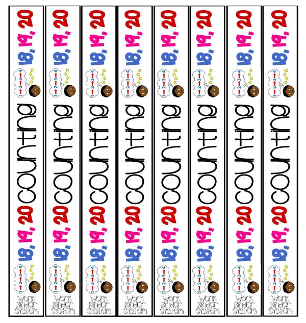 Counting to 20- Binder Basics Work System - Image 6