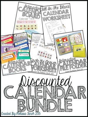 Interactive Calendar Activities- Discounted Bundle for Children with Autism