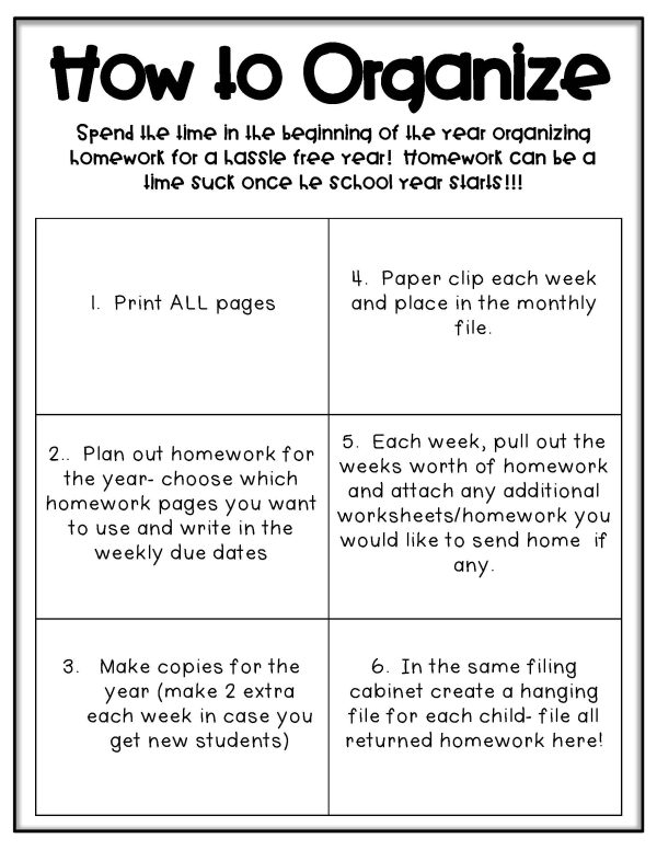 Homework Pack- Life Skills Based Homework for the Entire Year - Image 5