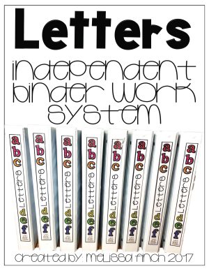 Identifying Letters- Binder Basics Work System
