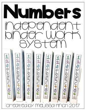Identifying Numbers- Binder Basics Work System