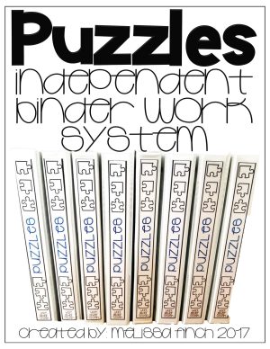 Puzzles- Binder Basics Work System