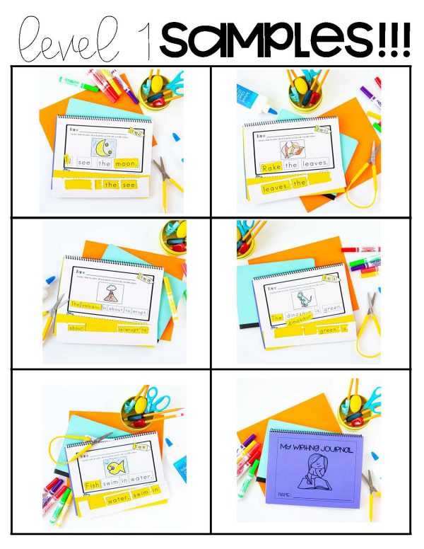 Differentiated Writing Curriculum- Level 1 (Cut and Paste) - Image 2