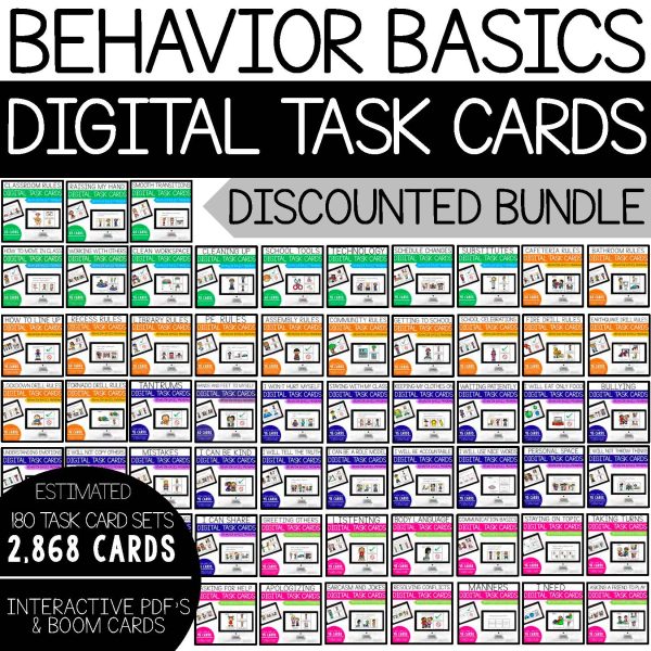Behavior Basics Digital Task Cards Bundle