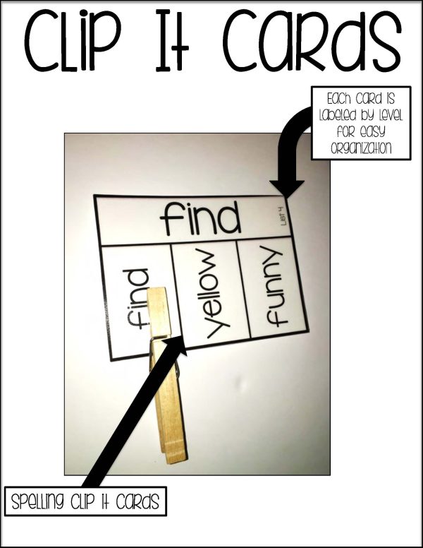 Clip It Sight Word Activities- For Special Education - Image 3