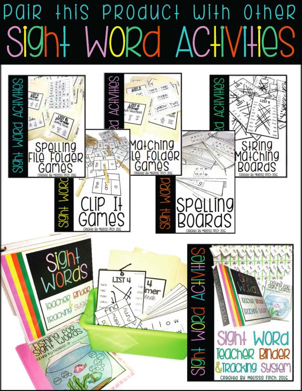 Clip It Sight Word Activities- For Special Education - Image 4