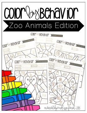 Zoo Animals - Color By Behavior