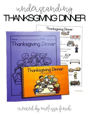 Thanksgiving Dinner- Social Narrative for Student's with Special Needs