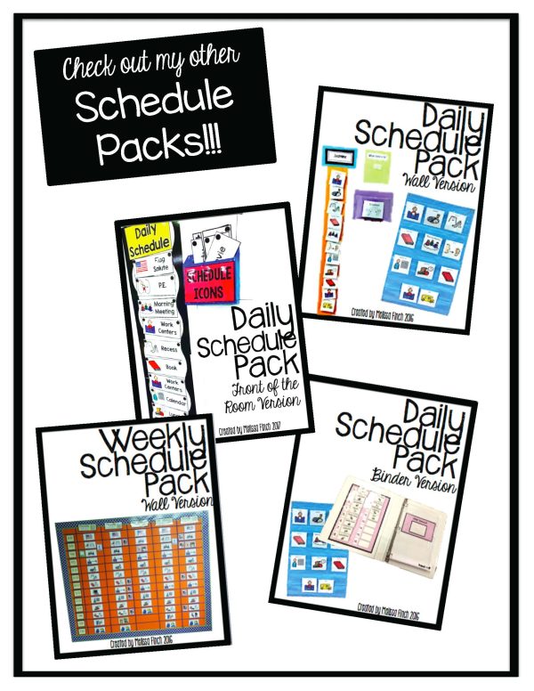 Daily Schedule Pack (Front Of Board Version)- Autism Classroom - Image 4