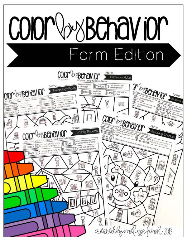 Farm - Color By Behavior » Autism Adventures