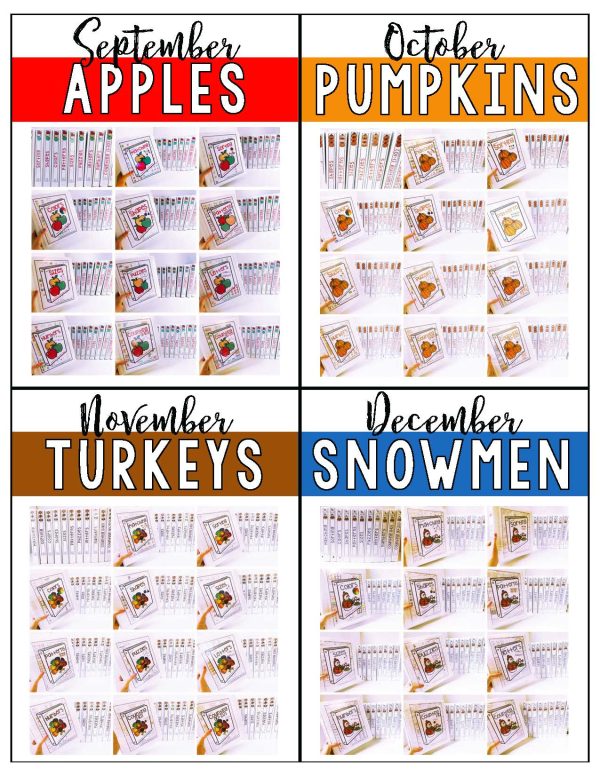 Monthly Themed Binder Sets (DISCOUNTED BUNDLE) - Binder Basics Work System - Image 2