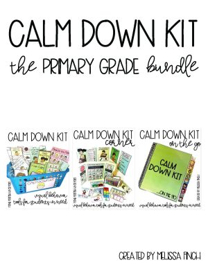 Calm Down Kit Primary Bundle- Social Emotional Learning Strategies and Visual Supports