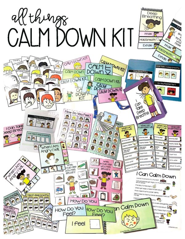 Calm Down Kit Primary Bundle- Social Emotional Learning Strategies and Visual Supports - Image 6
