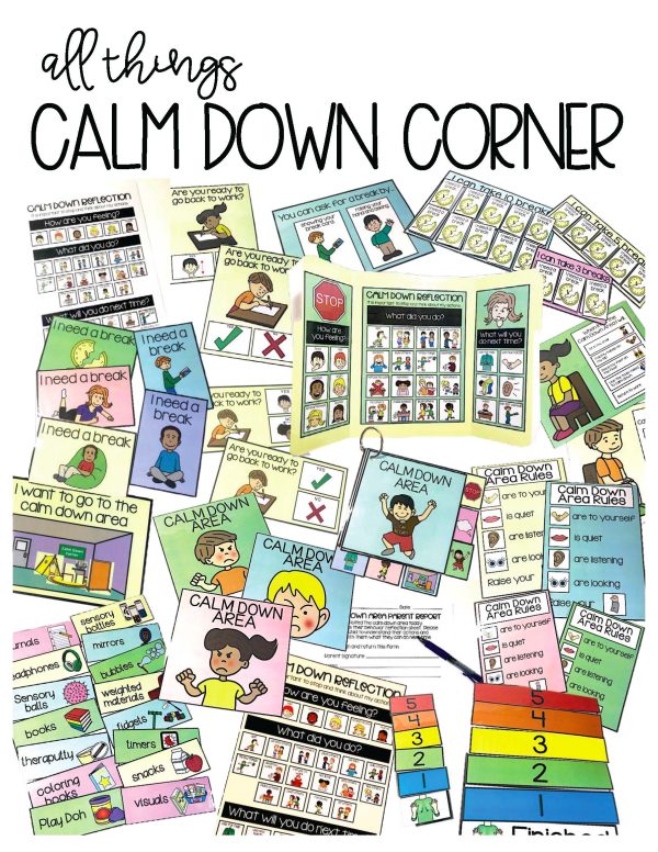 Calm Down Kit Primary Bundle- Social Emotional Learning Strategies and Visual Supports - Image 11