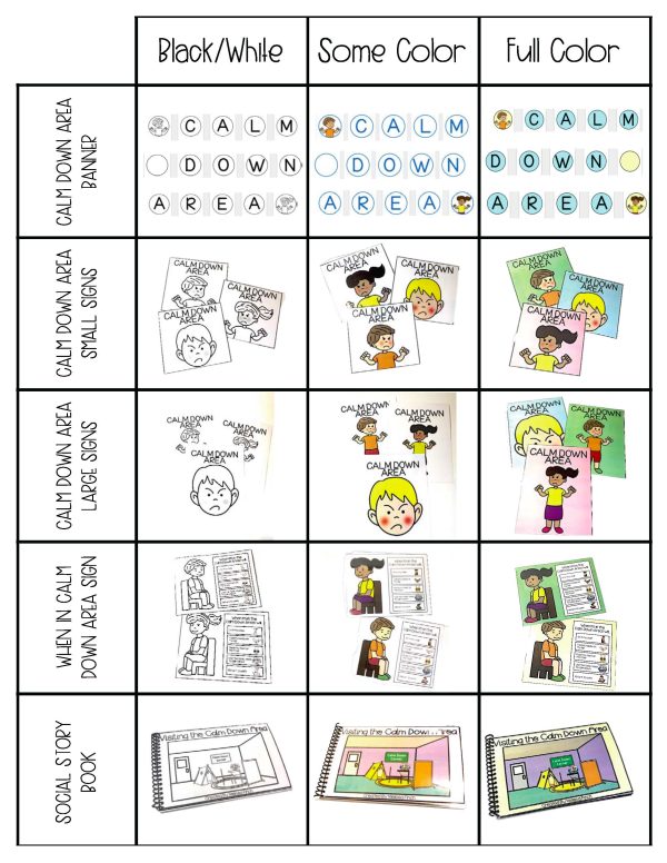 Calm Down Kit Primary Bundle- Social Emotional Learning Strategies and Visual Supports - Image 12