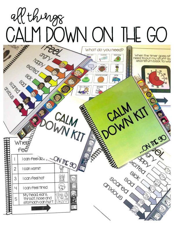 Calm Down Kit Primary Bundle- Social Emotional Learning Strategies and Visual Supports - Image 17