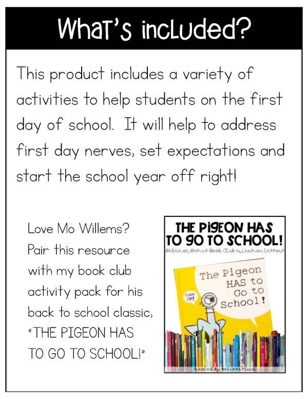 First Day of School- Behavior Basics Extension Lessons - Image 2