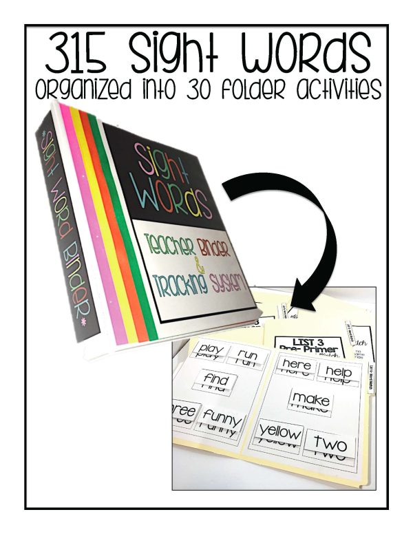 Matching File Folders Sight Word Activities- For Special Education - Image 3