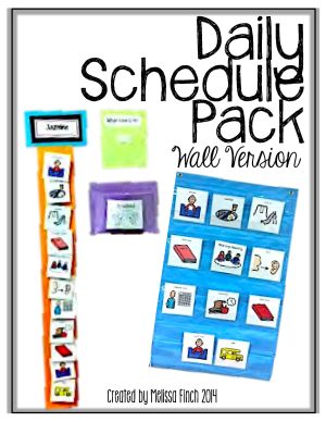 Daily Schedule Pack (wall schedule version)- Autism Classroom
