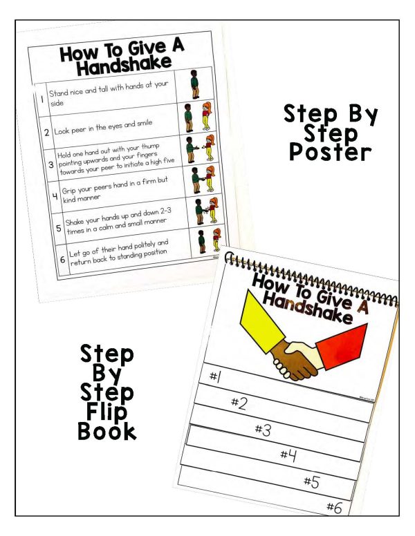 How to Give a Handshake- Morning Meeting Greeting Visuals - Image 2