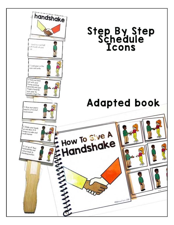 How to Give a Handshake- Morning Meeting Greeting Visuals - Image 3