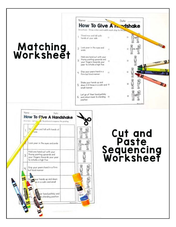 How to Give a Handshake- Morning Meeting Greeting Visuals - Image 4