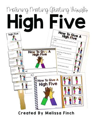 How to Give a High Five- Morning Meeting Greeting Visuals