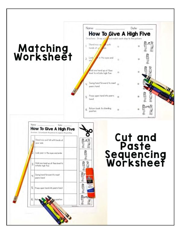 How to Give a High Five- Morning Meeting Greeting Visuals - Image 4