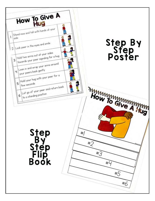 How to Give a Hug- Morning Meeting Greeting Visuals - Image 2