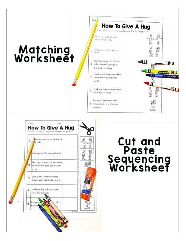 How to Give a Hug- Morning Meeting Greeting Visuals - Image 4