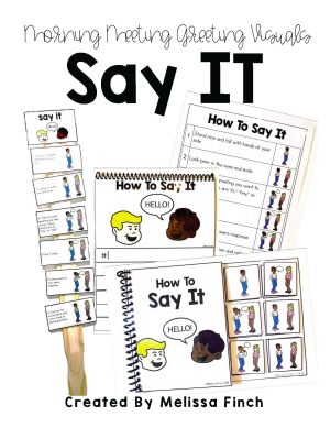 How to Say It- Morning Meeting Greeting Visuals