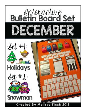 Interactive Bulletin Board Set- DECEMBER