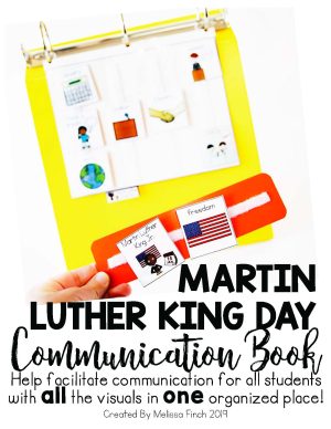 Martin Luther King Day Holiday Communication Book/Board