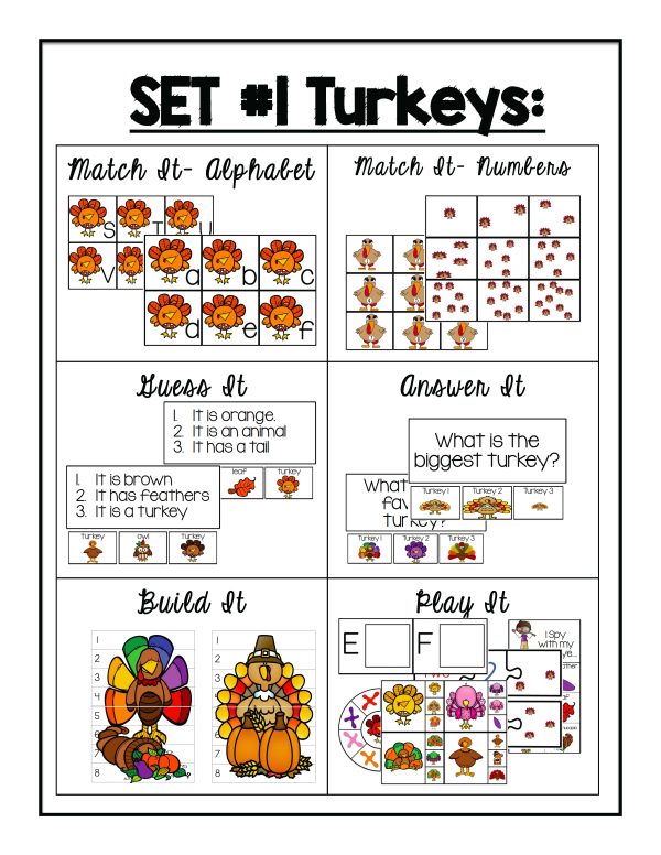 Interactive Bulletin Board Set- NOVEMBER - Image 3