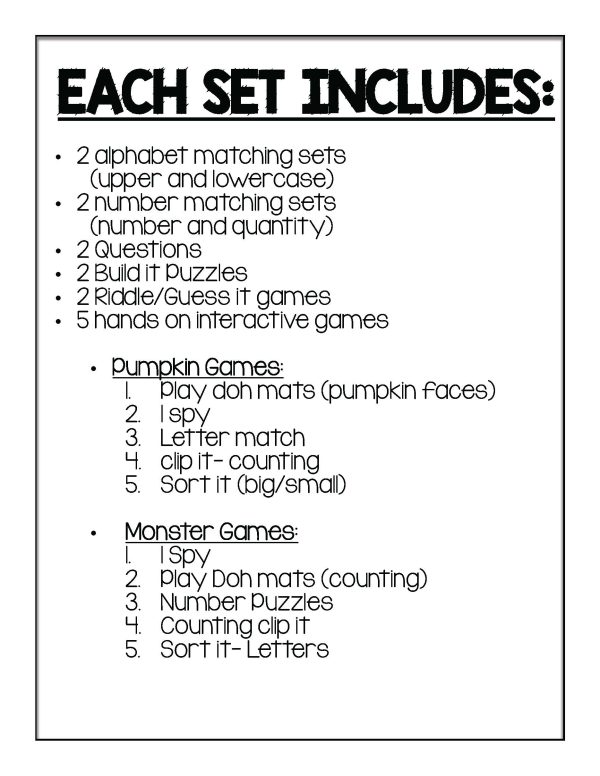 Interactive Bulletin Board Set- OCTOBER - Image 9