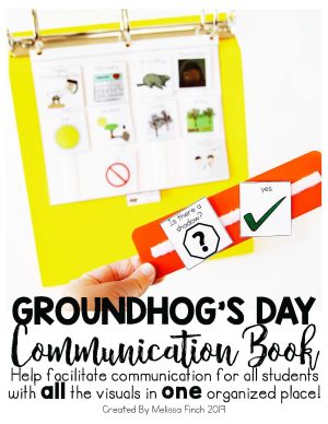 Groundhog's Day Holiday Communication Book/Board