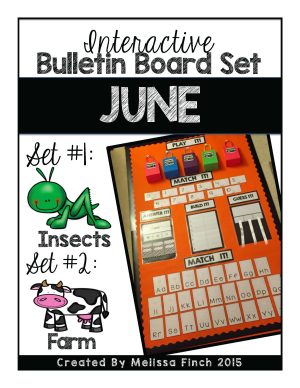 Interactive Bulletin Board Set- JUNE