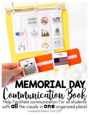 Memorial Day Holiday Communication Book/Board