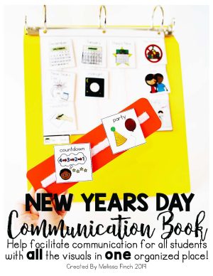 New Year's Day Holiday Communication Book/Board