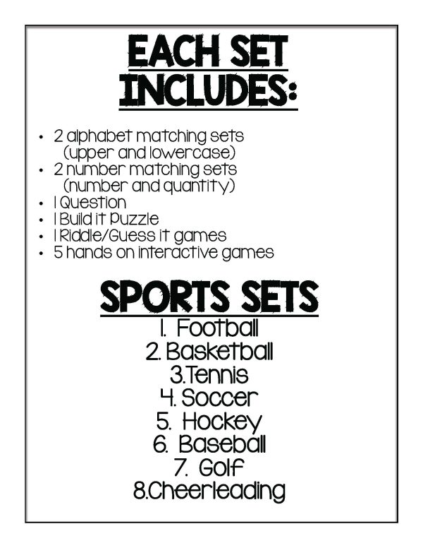 Interactive Bulletin Board Set- SPORTS SET - Image 2