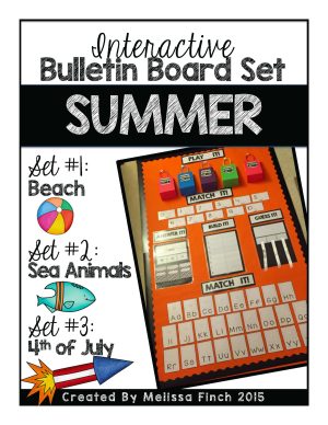 Interactive Bulletin Board Set- SUMMER